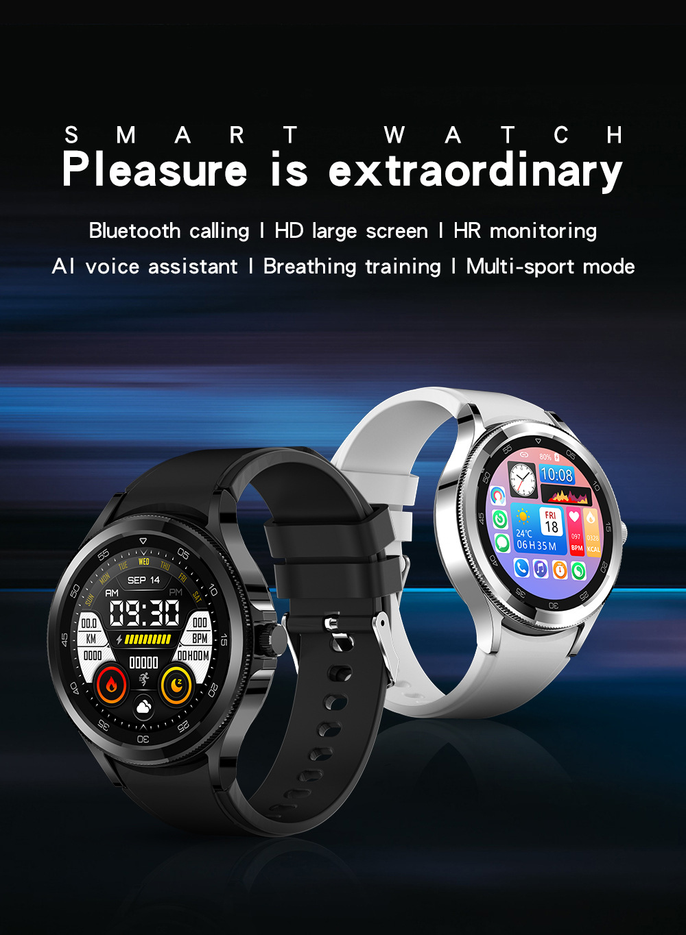 DS20 smartwatch Bluetooth bellen offline betalen 1.28 scherm_voghion.com