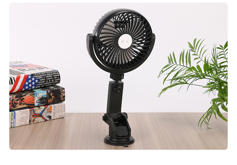 Fan for Dormitory, Office, Suction Cup Type Car Fan, 24V Powerful Cooling Electric Fan for Van, Car-Mounted