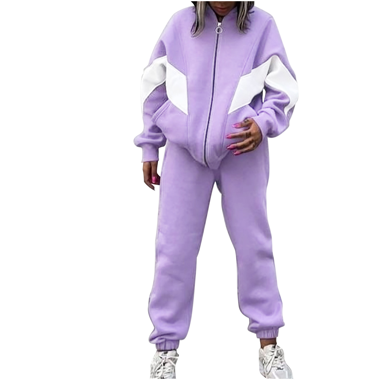 Women's Tracksuit Set Casual Loose Two Piece Spring Autumn Outfit_voghion.com