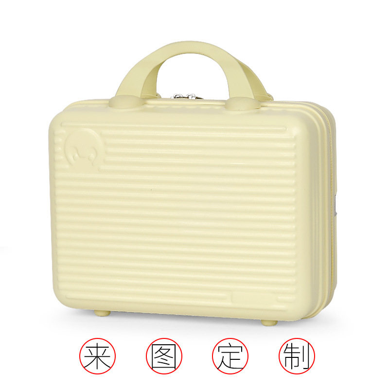 Fábrica directa de 14 pulgadas caja de maquillaje con regalo de mano caja de regalo de boda reunión anual caja de embalaje maleta al por mayor