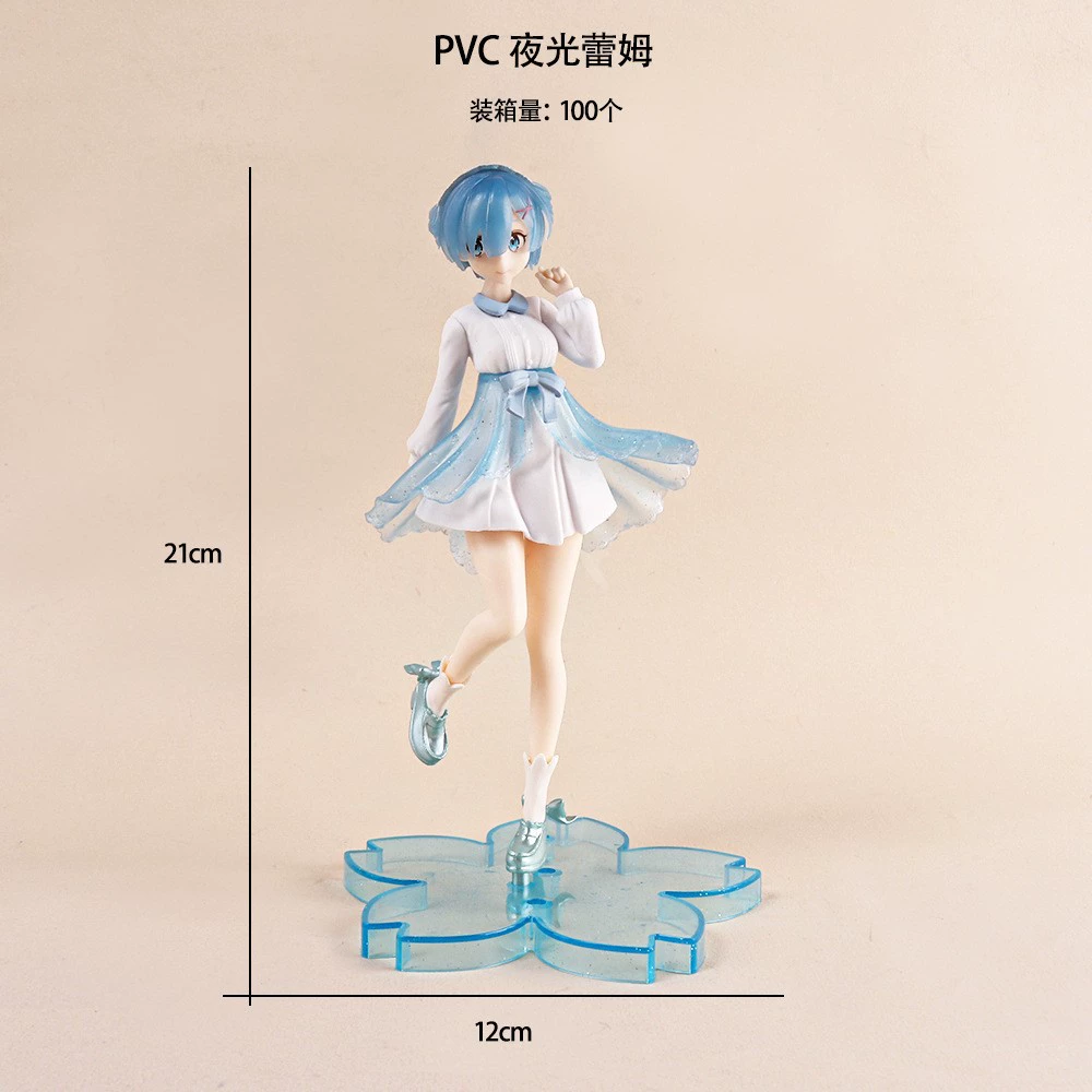 Фигурка Рем (Re:Zero) ПВХ ручной работы, поза-качание, 18 см, коллекционная (несколько вариантов)