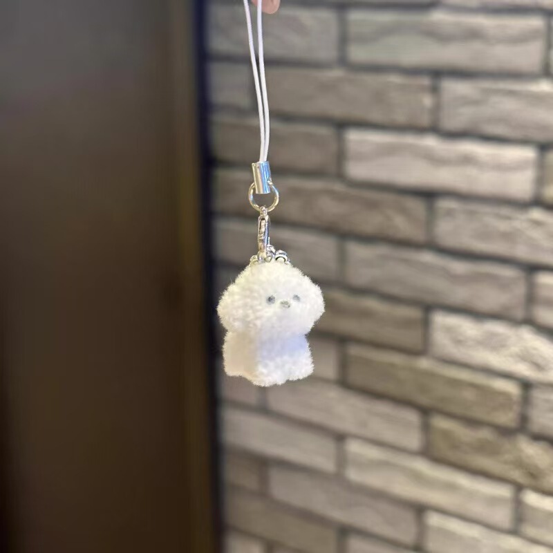 可爱立体植绒树脂狗狗挂件玩偶手机挂饰DIY钥匙饰配件|undefined