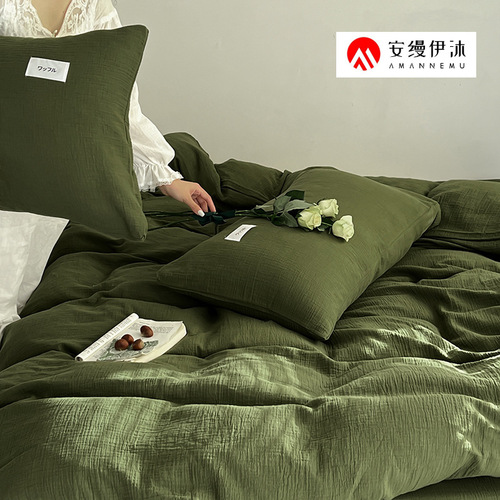 Category A maternal and infant double-layer gauze single product quilt cover 100 cotton pillowcases pure cotton naked sleeping sheets and fitted sheets for Japanese beds