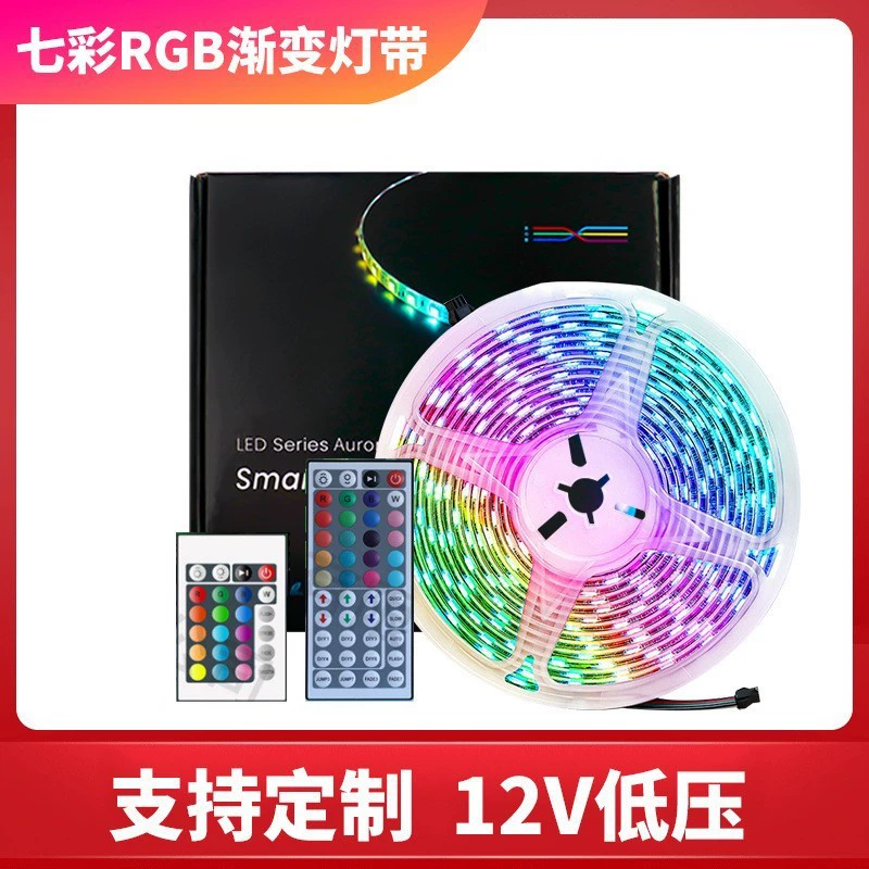 Светодиодная лента 12В RGB, водонепроницаемая и неводонепроницаемая комплекты, 2835-54 и 5050-30, 5–10 м