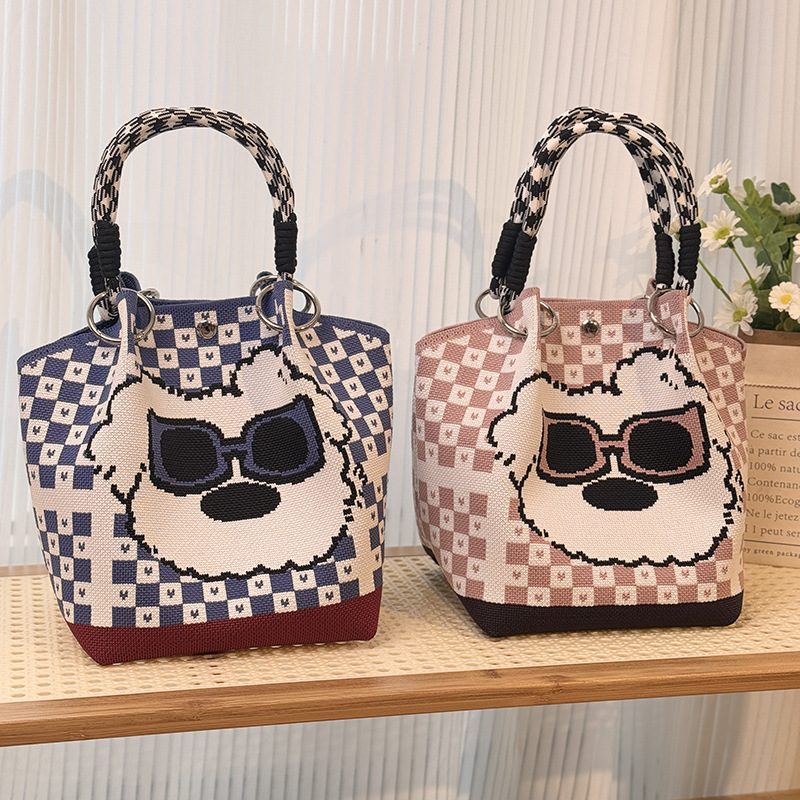 Selección estricta de bolsas de hebilla de punto de explosión portátiles de gran capacidad para salir al trabajo bolsas de mano de viaje bolsas de almacenamiento