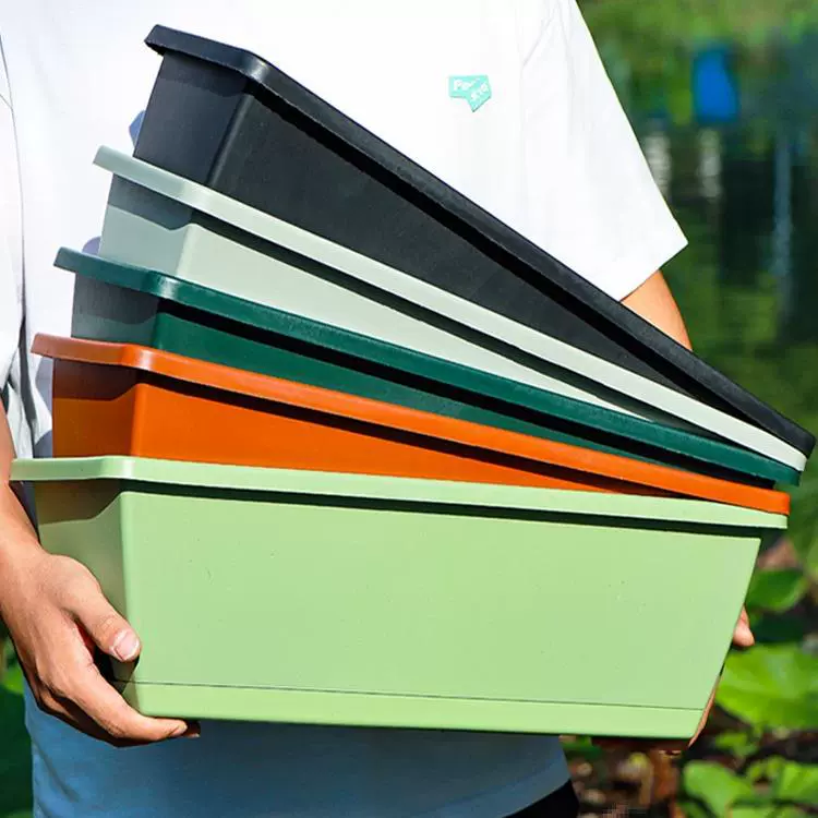 Горшечный клубничный прямоугольный овощной горшок очень большой цветочный горшок овощной ящик резиновый горшок домашний ящик для посадки овощей специальный ящик для овощей