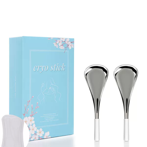 Ice scoop silver + white, internal plastic box