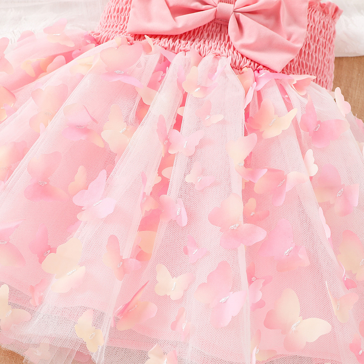 Verano bebé mariposa malla Sling vestido niña princesa pettiskirt europeo y americano transfronterizo Amazon