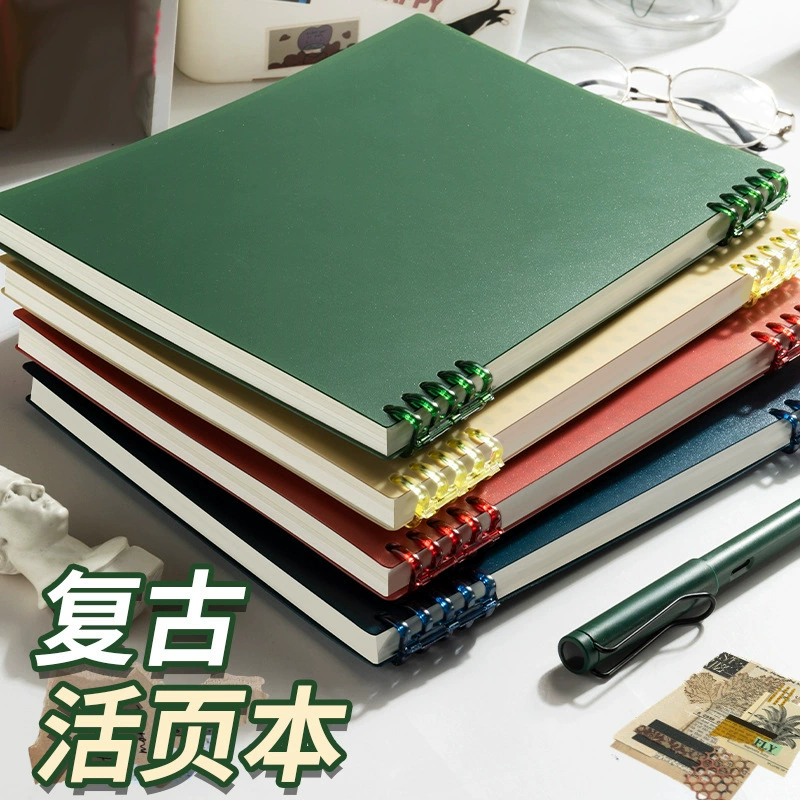 A5 copybook notebook for elementary students, thick block, tear‑off sheets, coil or removable binding