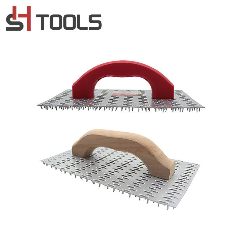 全新料美化墙壁装修打磨墙纸去泡镀锌板防锈耐磨损塑柄木柄抹泥板