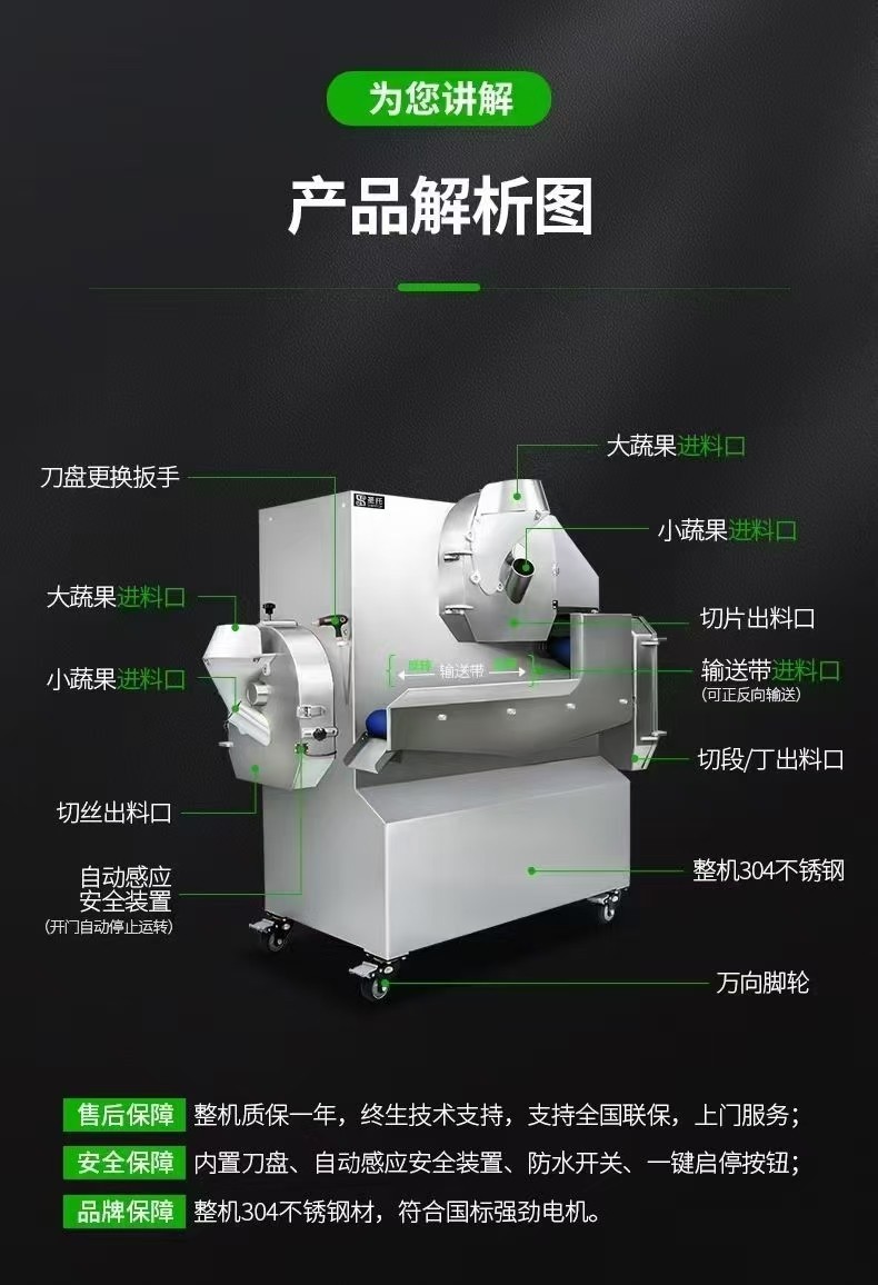 奚全自动大型多功能智能切菜机，标价与实物不符需要的老板联系我