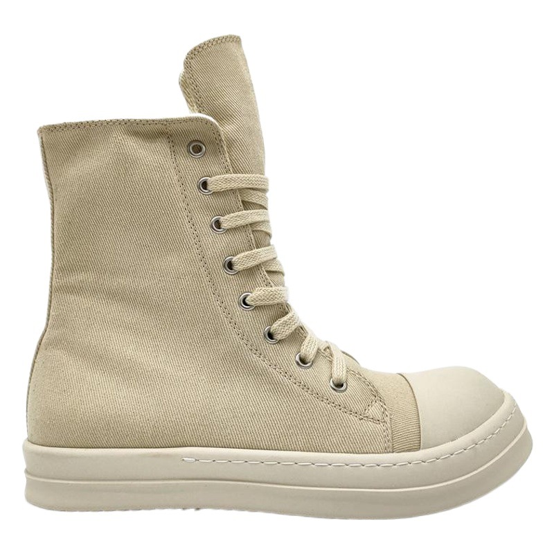 Zapatos de Lona con Suela Gruesa y Cierre de Cremallera para Hombre, Estilo Casual para Parejas, Zapatos Deportivos de Tela a la Moda para Hombre, Zapatos de Verano para Mujer, Guangzhou 2025