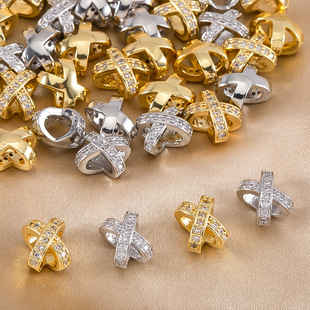 X�ν������ �~��ʯ����18K������ɫ �U�մ���Ȧ��Ƭdiy���