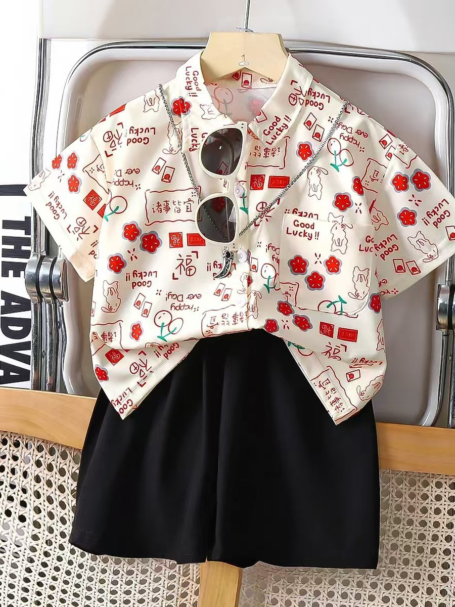 Nuevo traje de dos piezas nuevo estilo estilo occidental camisa para niños chaqueta para niños al por mayor