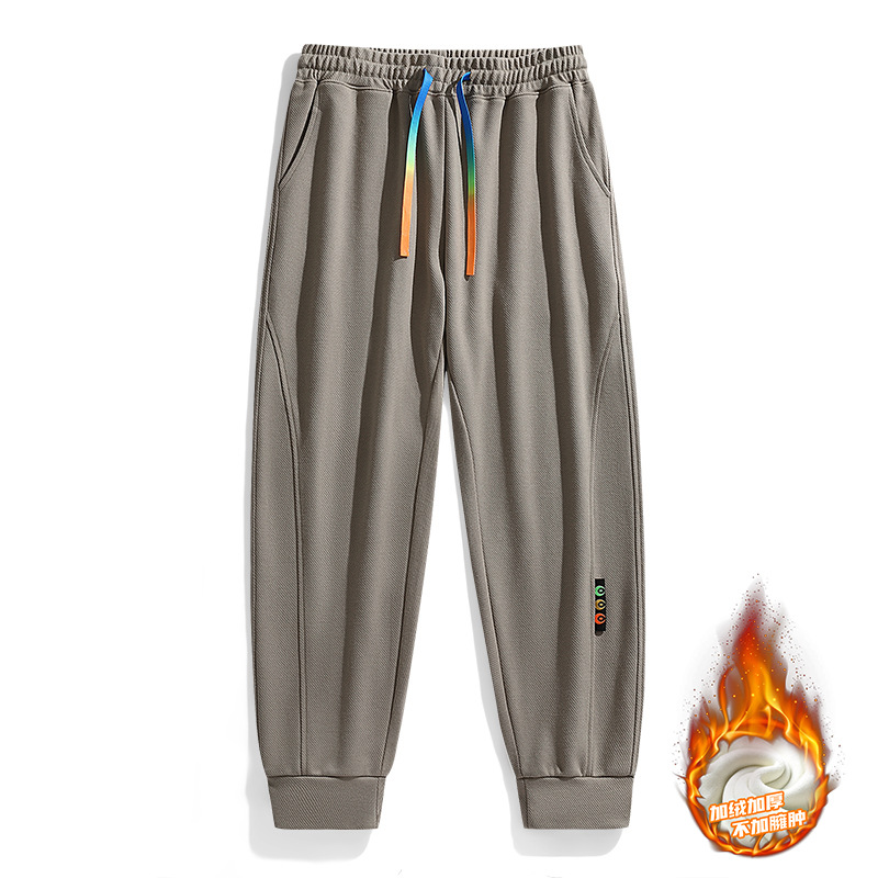 Pantalones informales para hombre, pantalones de invierno a la moda, pantalones de chándal gruesos con forro polar para hombre, pantalones largos informales para hombre, pantalones deportivos, pantalones finos para hombre image 16