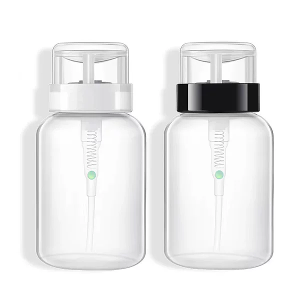 Nail Art Press Bottle 200ml Thickened with Lock and Leak-Proof Design, Cleaning Water, Makeup Remover Water, Nail Polish Remover Water Dispensing Bottle Wholesale