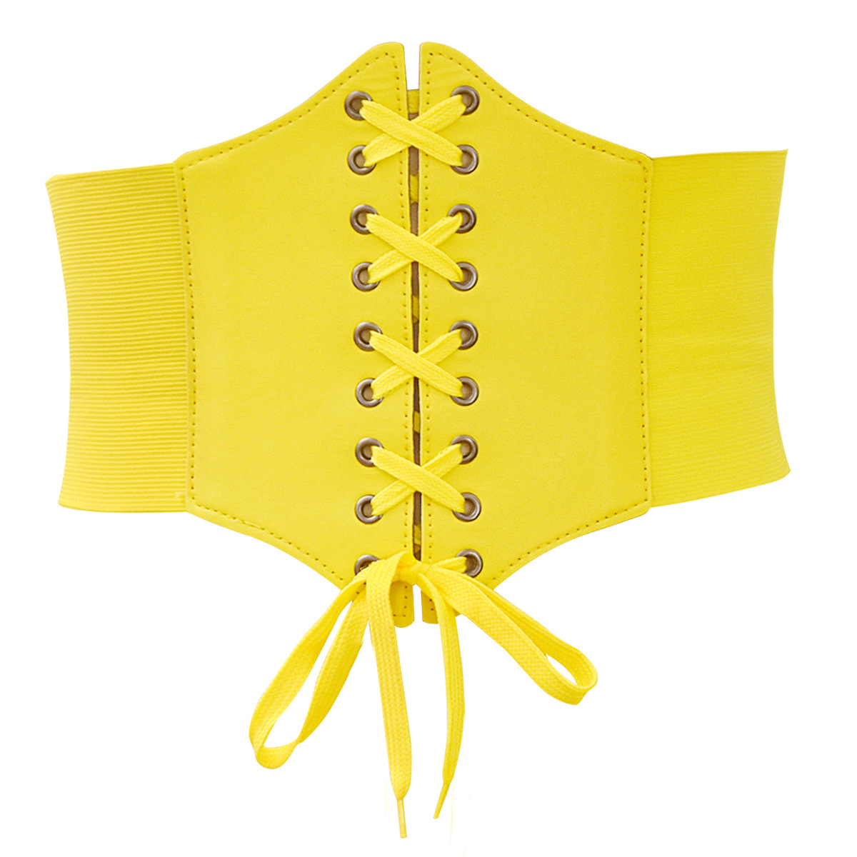 Cinturón de cintura de corte coreano de moda súper ancha de las mujeres de remache con cordones de cintura de plástico en stock fabricante