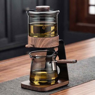 Lazy Man Automatic Tea Maker Teapot Tea Water Separation Glass Tea Set suit Tea Cup Household Kung Fu Tea Cup Public Cup