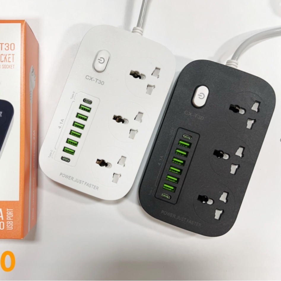 CX-T30外贸插座 排插手机电源智能快充英标欧标美标伊朗伊拉克