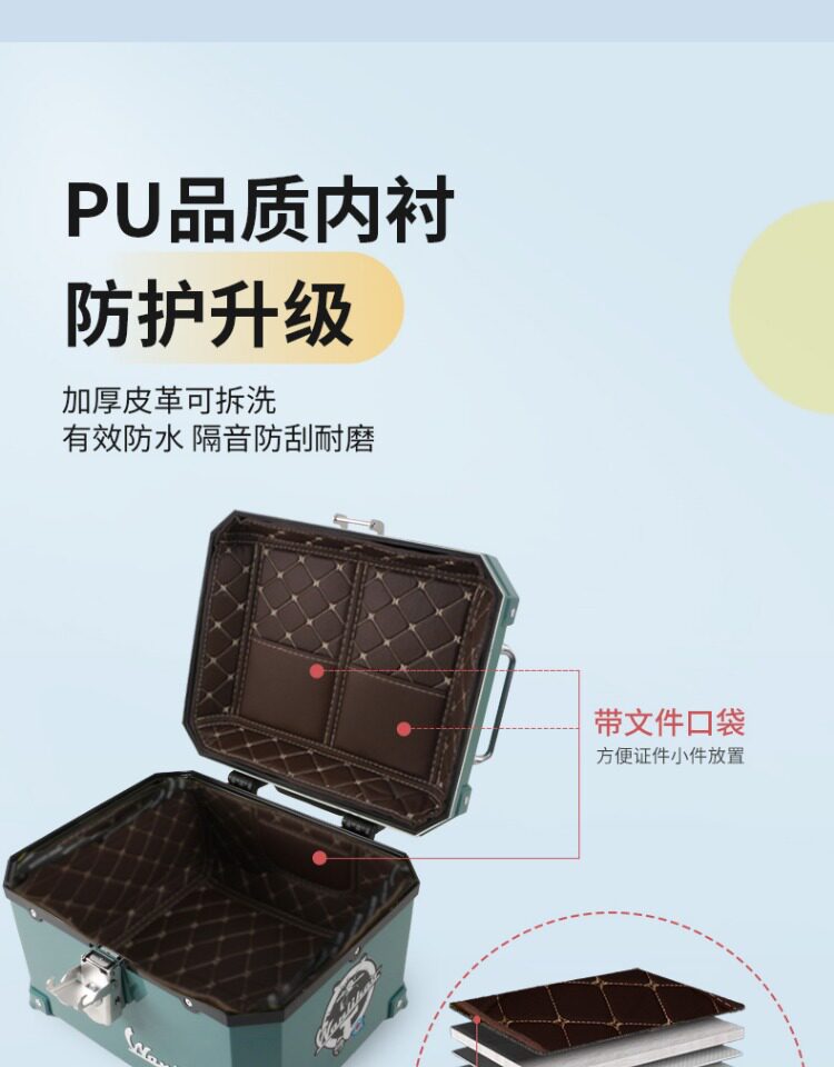 Wanlihao is suitable for the No.9 NzMIX electric vehicle trunk, battery vehicle MzMIX non-aluminum alloy trunk, and motorcycle