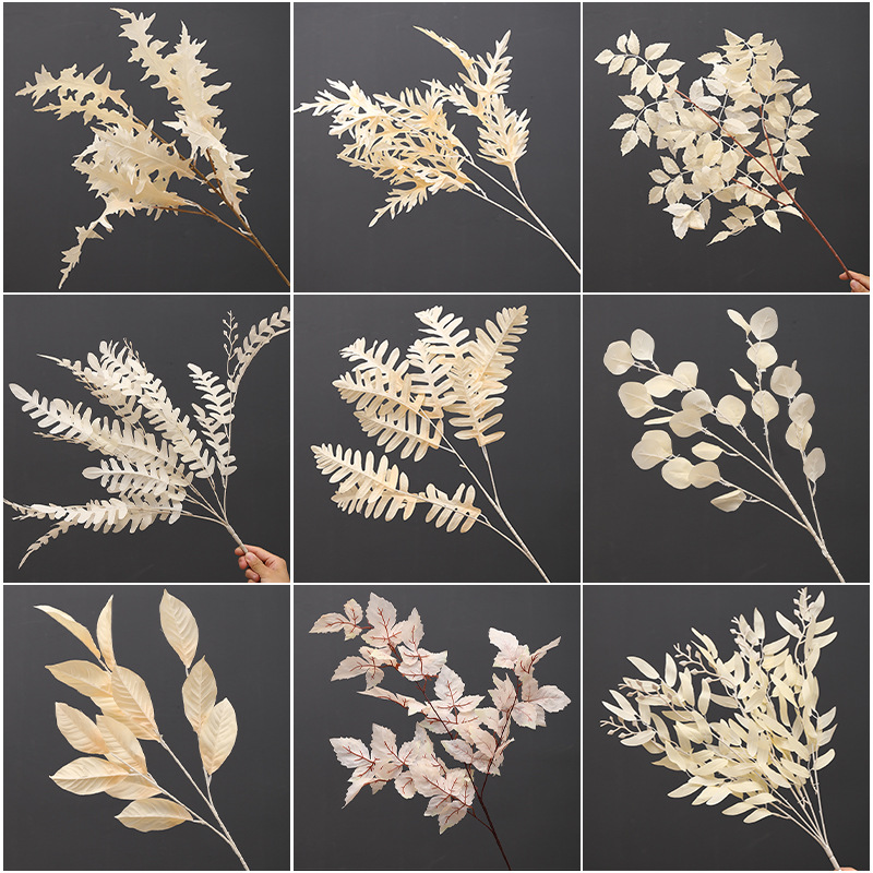 仿真花婚禮布置假花婚禮堂人造花絹花香檳色假花婚慶裝飾仿真花材