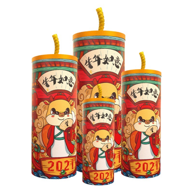 Decoraciones de Año Nuevo para puestos: decoraciones con petardos para el Festival de Primavera y el día de Año Nuevo, decoración de escenarios en centros comerciales y escuelas, cajas de regalo del Dios de la Riqueza.