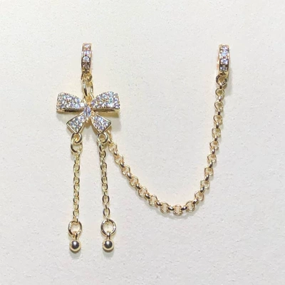 Zərgərlik ara hissələri DIY Accessories Bowknot Tassel - gold-standard-chain-link