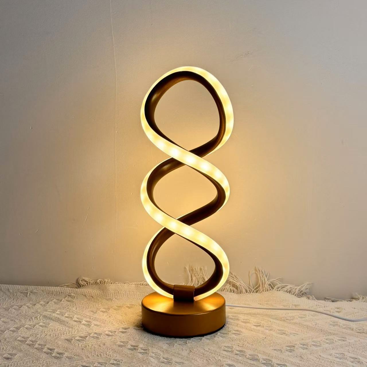 Explosiones transfronterizas, aluminio 3 colores sin electrodos atenuantes lámparas de escritorio decorativas creativas, alimentación USB