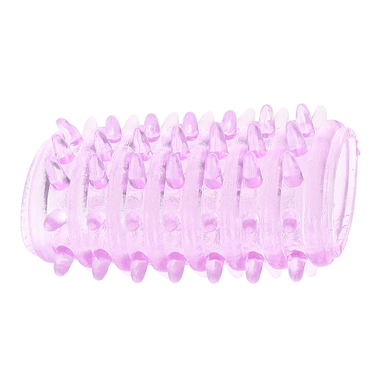 Caterpillar Crystal Delay Ring TPE Locking Sun Ring Adult Toy — detail image 27