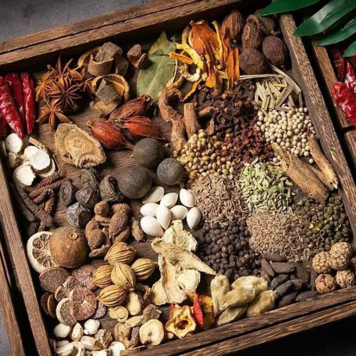Star anise, cinnamon and bay leaves mixed combination package of chili pepper spices and seasonings wholesale of grass and fruit raw materials manufacturers