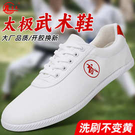 鲁泰武术训练比赛专用鞋太极鞋男款八段锦练功鞋休闲鞋帆布鞋男鞋