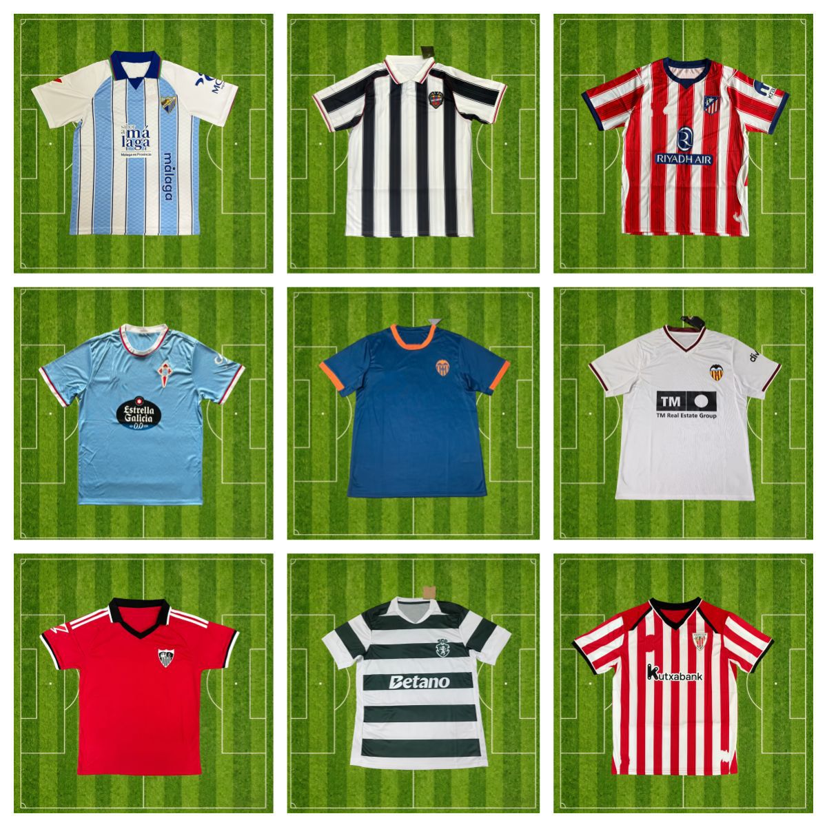 2627 Tailandia transfronteriza España Atlético Betis Bilbao camiseta de fútbol de Lisboa jersey