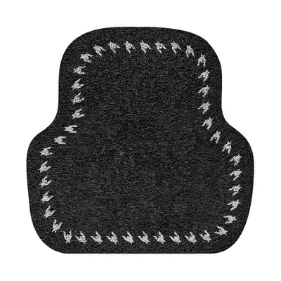 Car Wire Loop Floor Mat Single Universal Foot Pad - houndstooth-back-1-5050