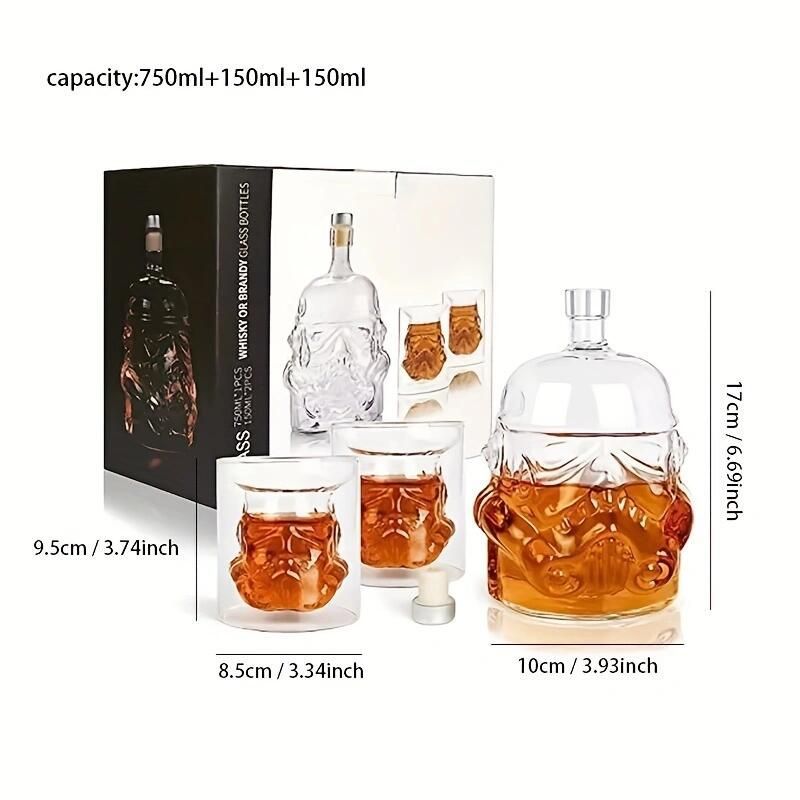 흰색 군인 세트 750ml 150ml 150ml