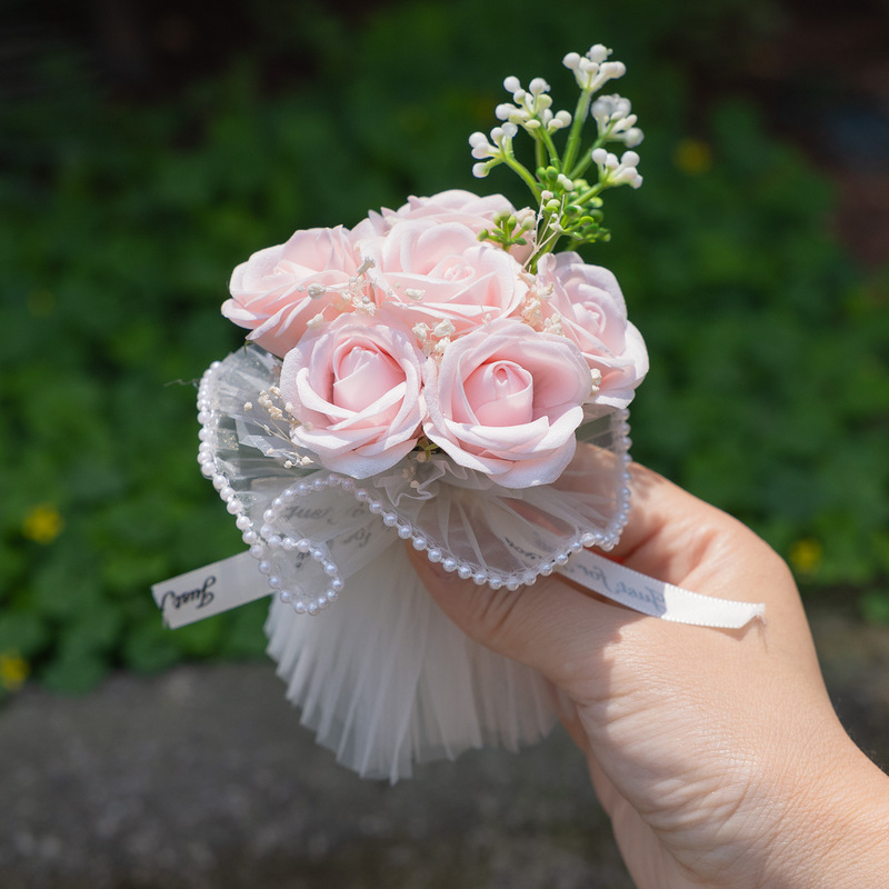 mini迷你口袋见面小花束香皂花送给女朋友的惊喜生日伴手礼装饰花|undefined