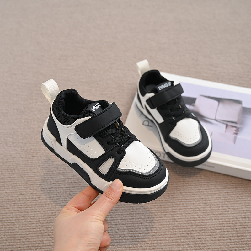 Klassische Panda-Sneaker für Kinder, bequeme Freizeitschuhe aus Canvas für Jungen und Mädchen_voghion.com