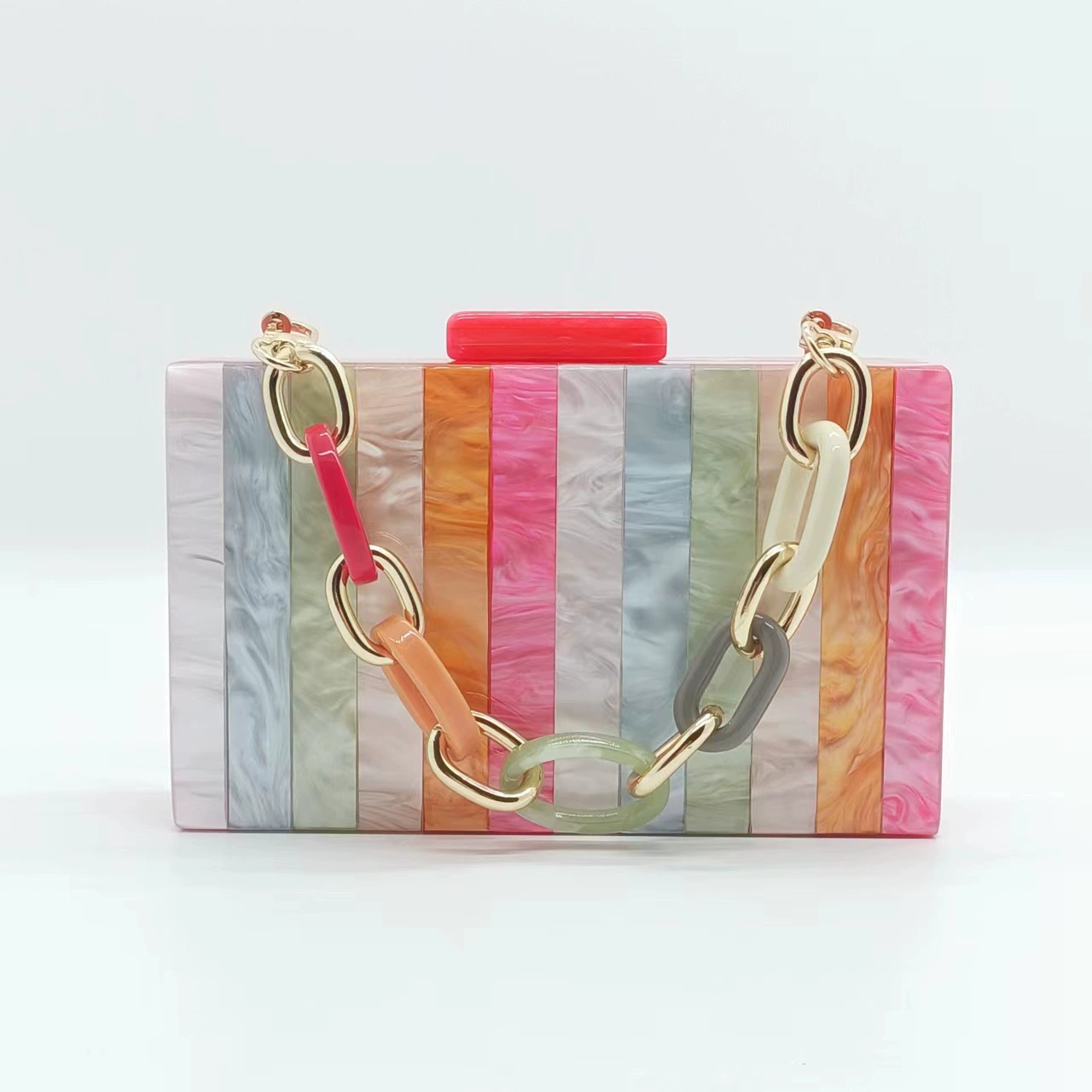 (Cross-border trading), summer trend acrylic shoulder bag one shoulder, 2022, food bag, chain bag