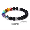 Fatima palm Demon Eye Bracelet White Songsong Golden Tiger Eye Purgro Crystal Bracelet Seven Color Stones Cross -border Special Supply