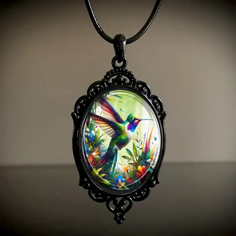 elegant glass pendant