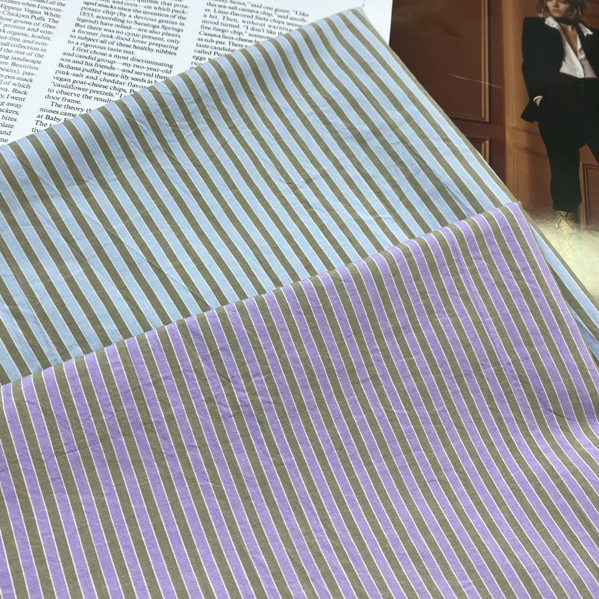 6322 хлопчатобумажные тканые полоски для мытья женской рубашки платье для детей может сделать минималистскую ткань