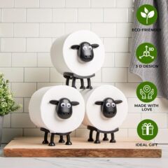 跨境Sheep Toilet Roll Holder有趣的绵羊卫生纸架居家创意卷纸架