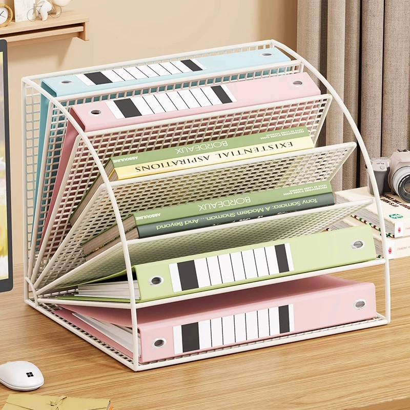 Настольная подставка для стола отделка стоек файл простой сетки шкафчик большой емкости без установки корзины для хранения