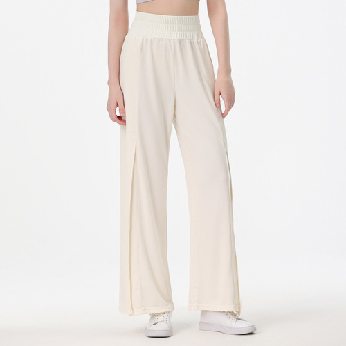 Sports pants women's loose straight running casual trousers summer thin wide leg yoga slimming fitness pants