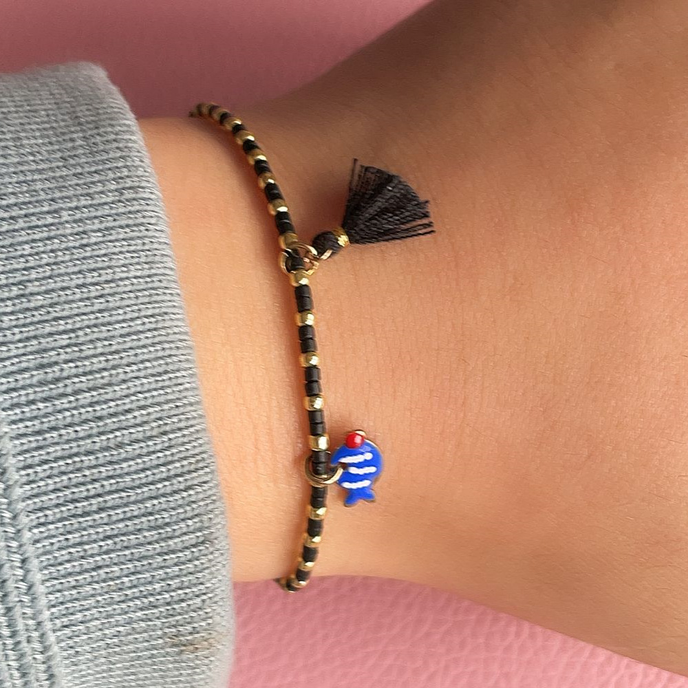 Bracelets Classification Bohemian Fish Tassel Seed Bead Chain-free Beaded Bracelets Wholesale