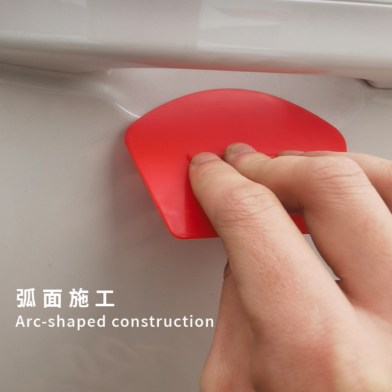 herramienta de adhesión de película automotriz de fuerza conchas de construcción de película de cambio de color placa de raspado de película de tapón de costura de tapón de borde de corte placa de raspado de película en stock image 3