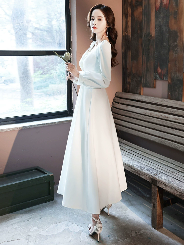Winter long-sleeve, evening dress