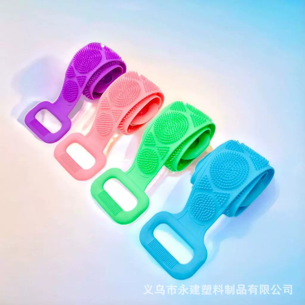 沐浴刷长条洗澡硅胶搓澡巾无痛下泥拉背条搓背搓澡神器后背专用