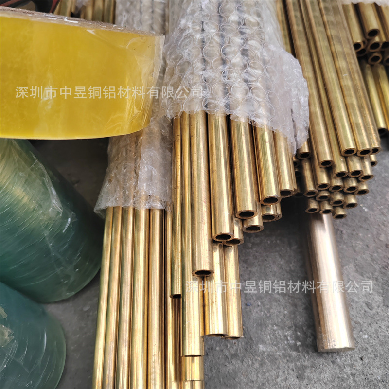 黄铜管H65精密薄壁毛细管H62空心管H59易车铜套 电镀封釉精密切割