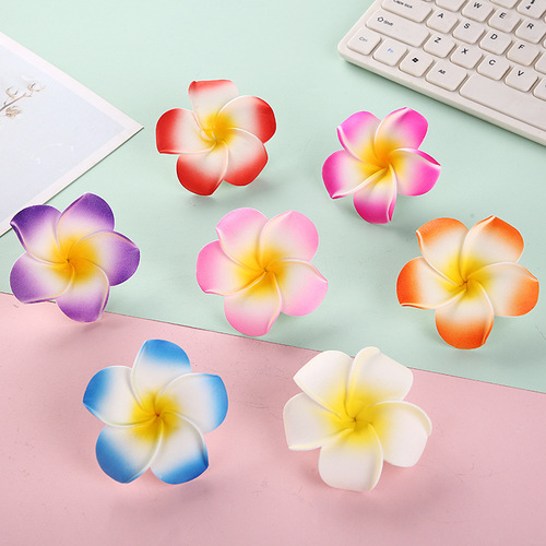 Plumeria hairpin wholesale Dai costume travel seaside vacation plumeria hairpin flower edge clip hairpin headdress