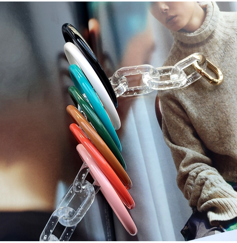 Holiday, Street Occasion Basic Geometric Solid Color Arylic Bangles Wholesale